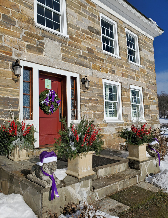 Lavender Farm in Whitehall New York decorated for the holiday